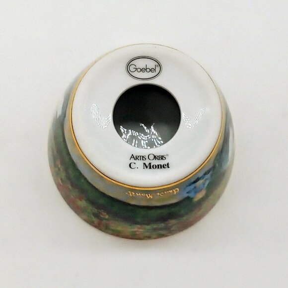 Goebel Artis Orbis Claude Monet Porcelain Candle Holder - Picture 6 of 7